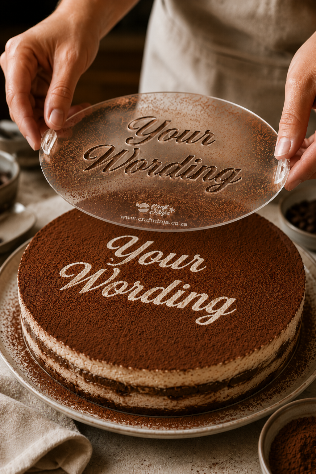 Custom Cake Stencil | Your Wording, Made to Order