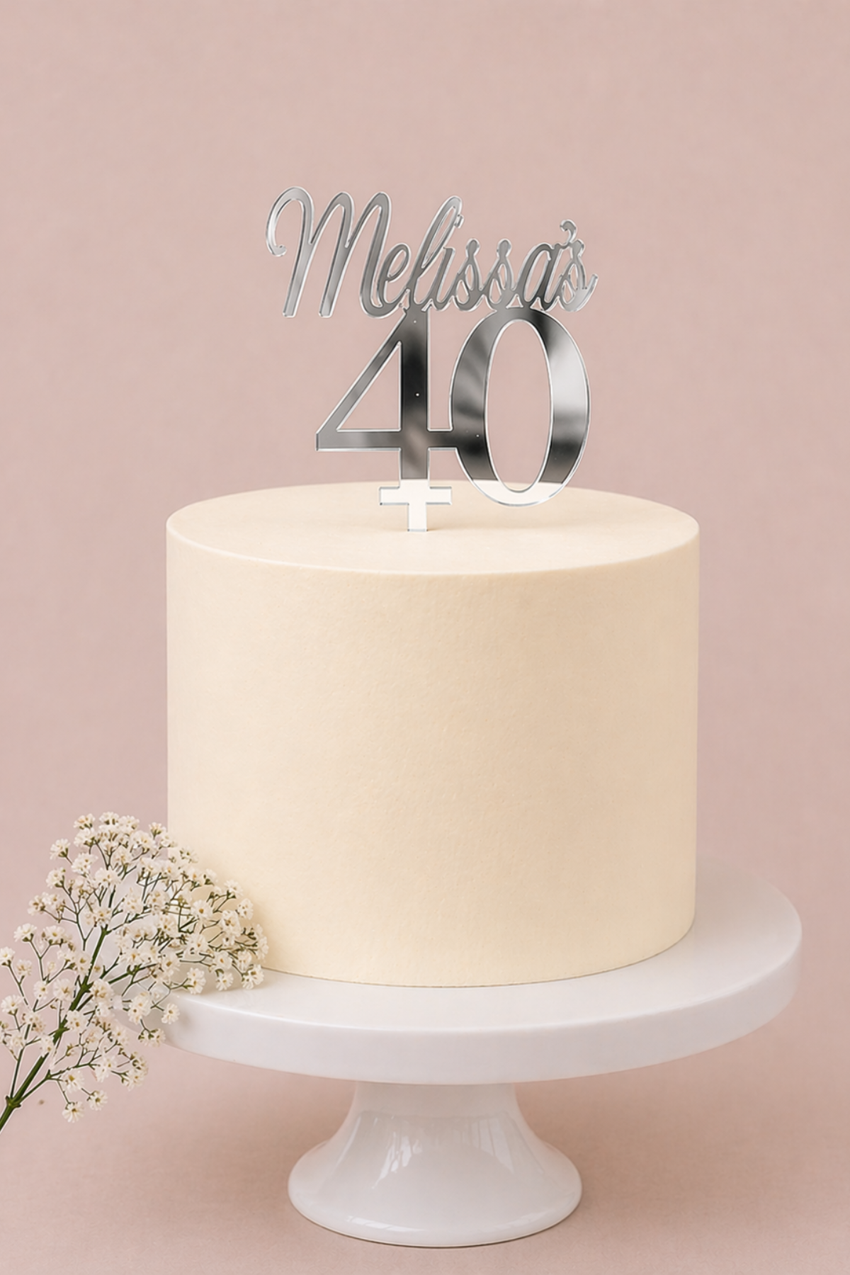 Custom Name 40 Topper