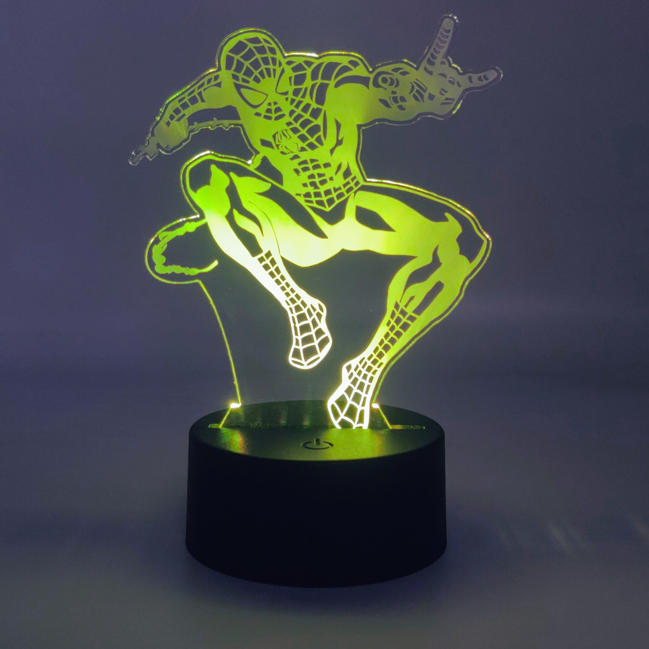 3D LED Spiderman Night Light – Craft Ninja