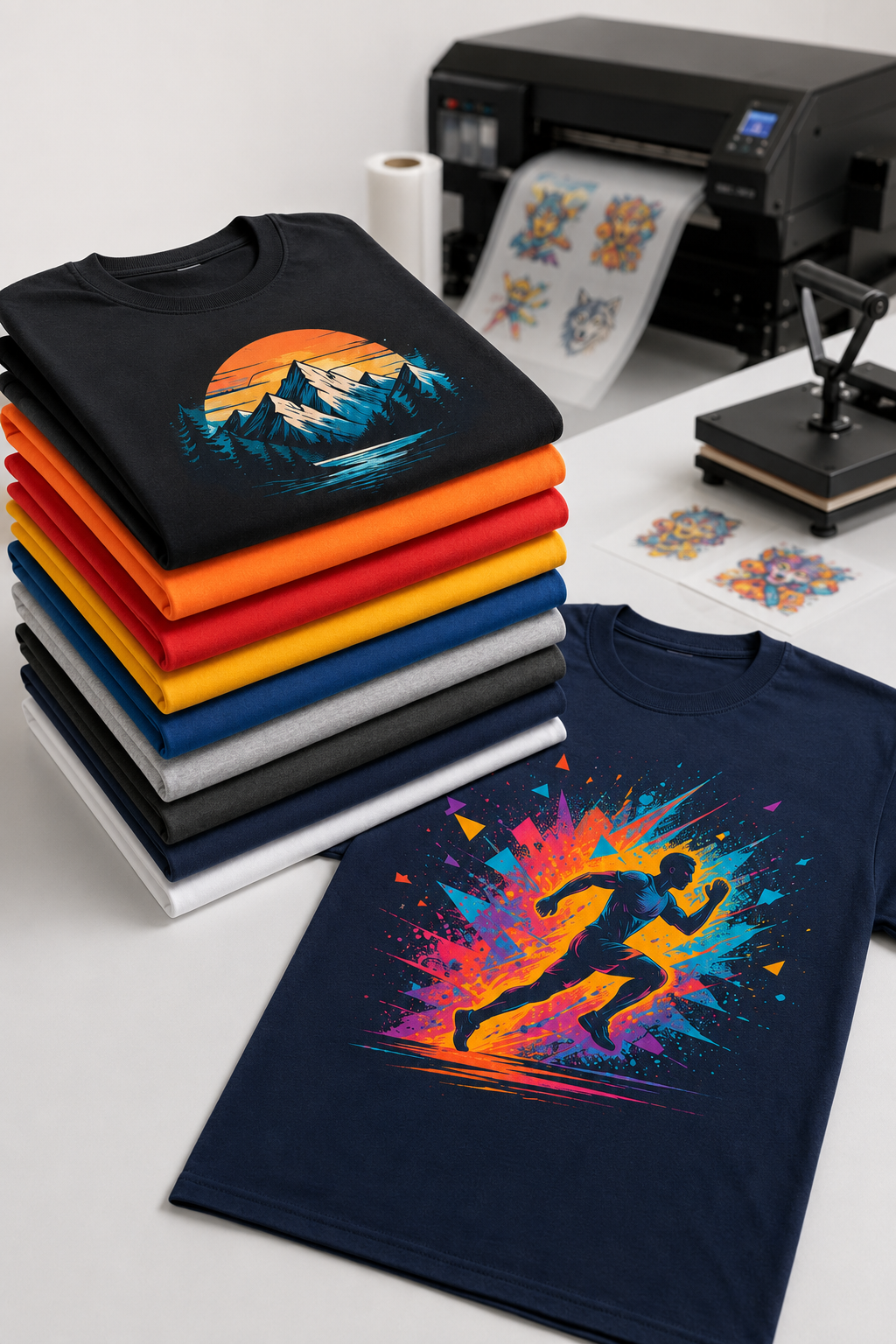 Bulk Custom T-Shirt Printing — We Supply & Print (Min. 20 Shirts)