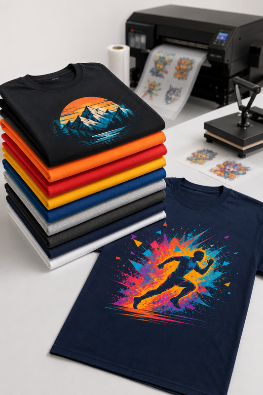 Bulk Custom T-Shirt Printing — We Supply & Print (Min. 20 Shirts)