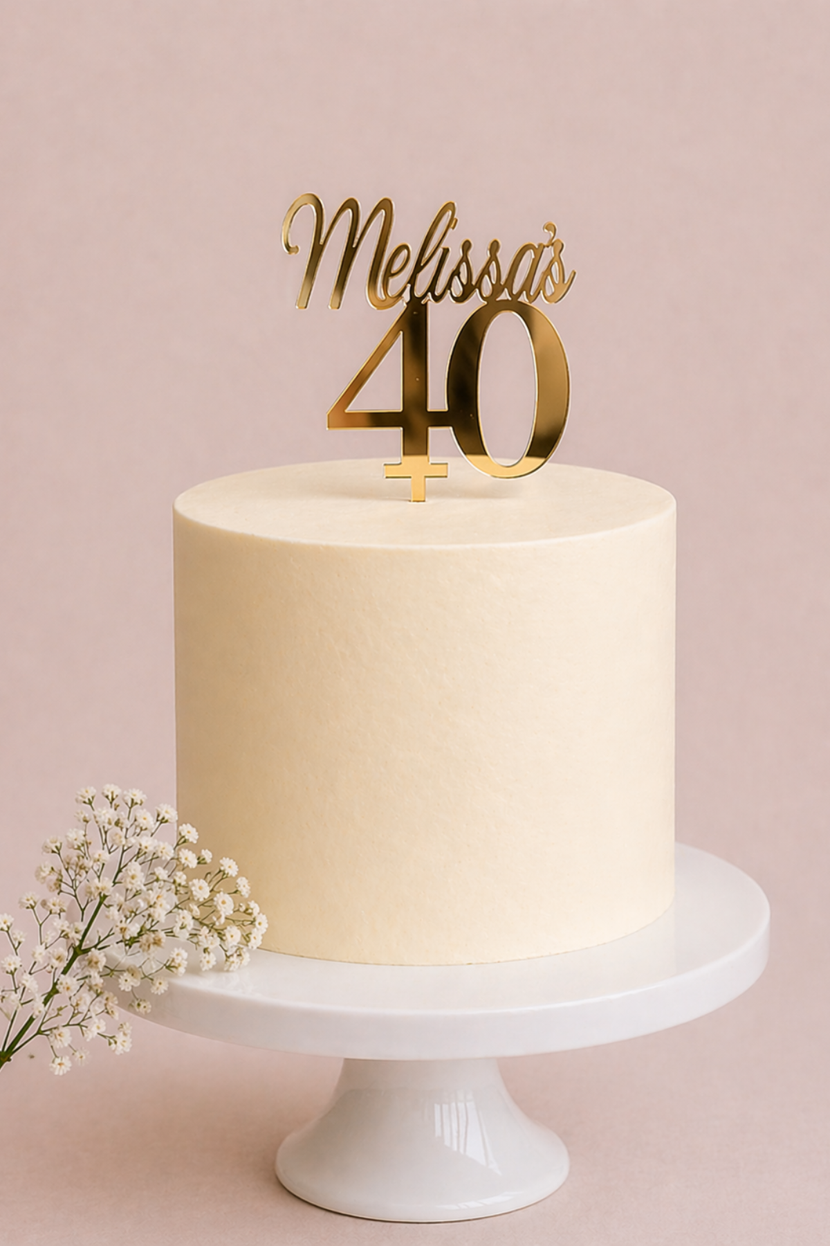 Custom Name 40 Topper