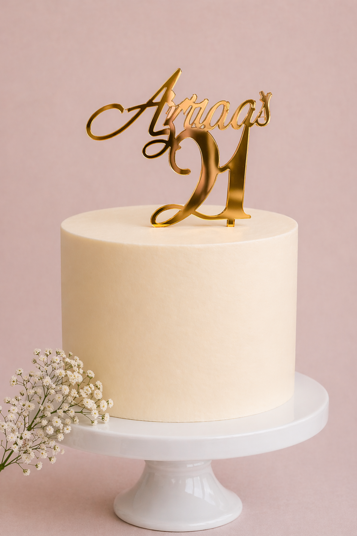 Custom Name 21st Cake Topper