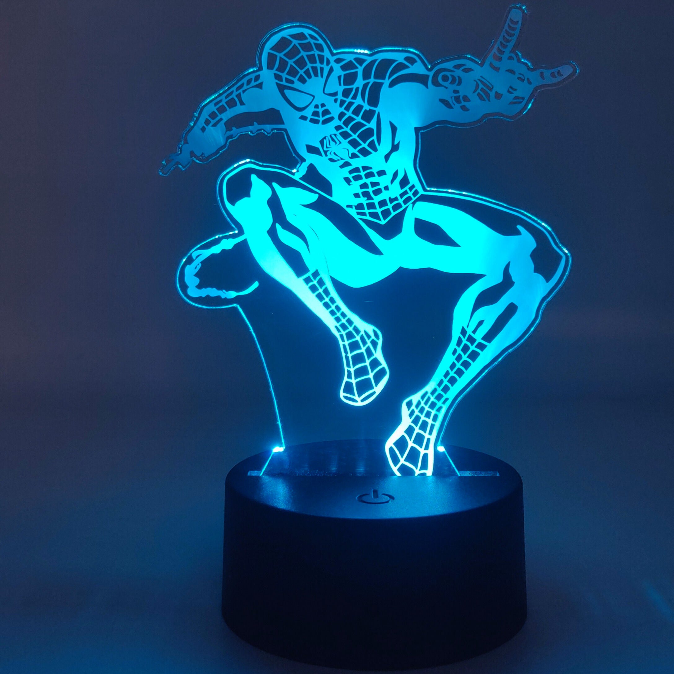 3D LED Spiderman Night Light – Craft Ninja