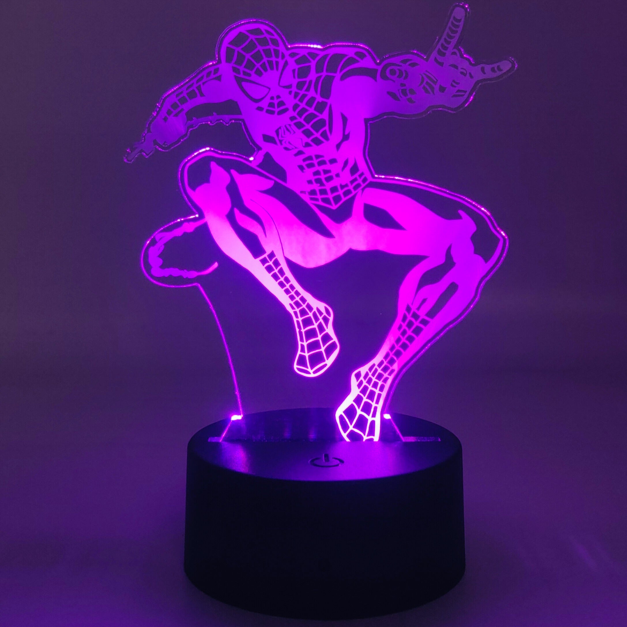 MARVEL スパイダーマン　SPIDER-MAN 3Dライトアップアートボード 3D LED Spiderman Night Light – Craft Ninja